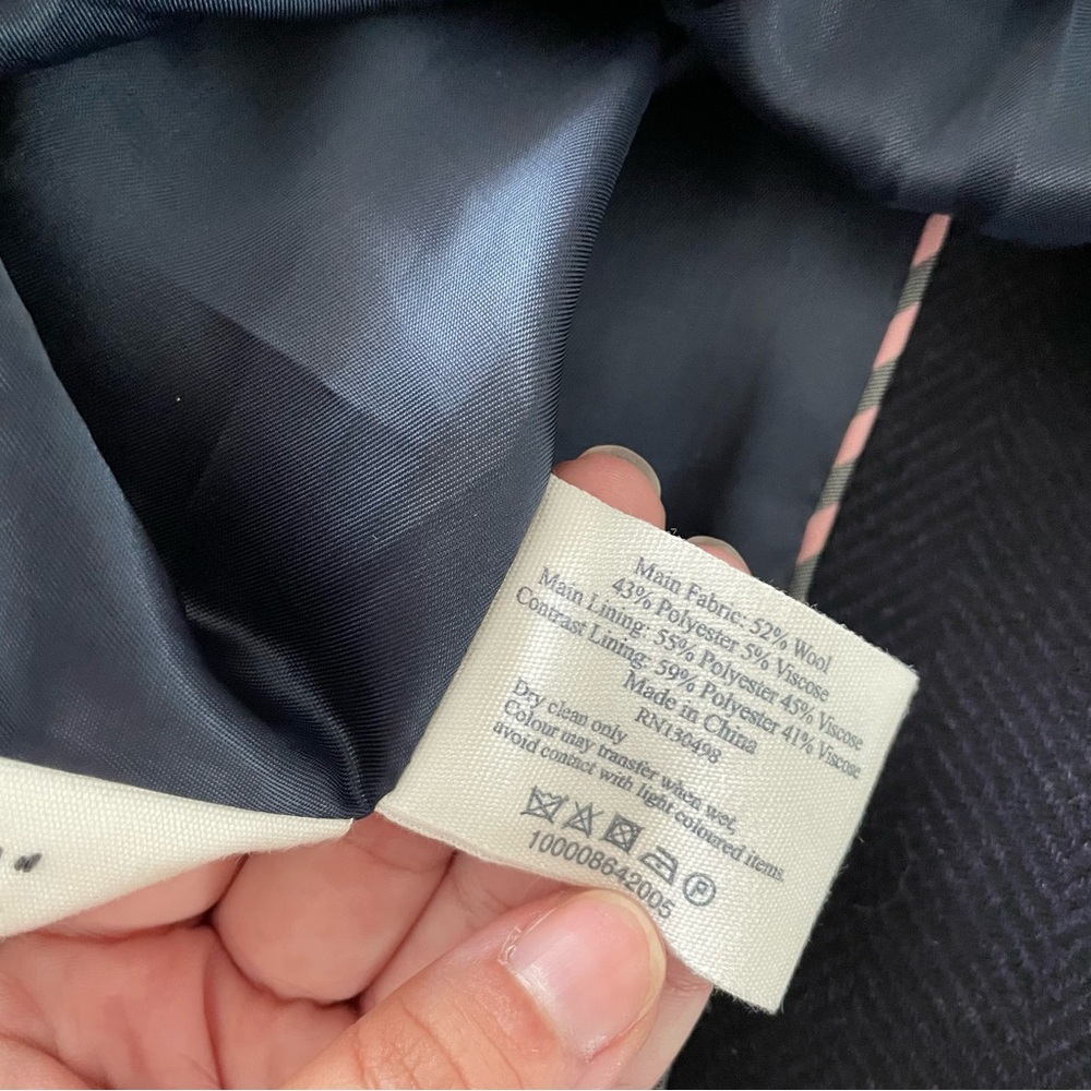 Jack Wills Navy Peacoat Size 6 - Picture 7 of 7